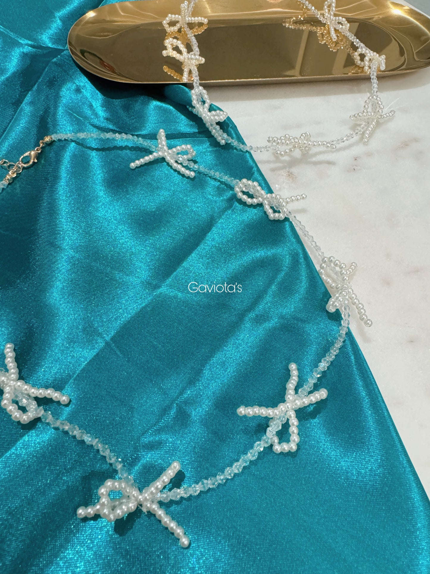 Collar de Lazos Perlados